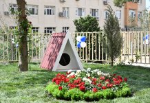Heydər Əliyev Fondunun vitse-prezidenti Leyla Əliyevanın iştirakı ilə “Bizim həyət” layihəsi çərçivəsində yenilənmiş növbəti həyət sakinlərin istifadəsinə verilib (FOTO)