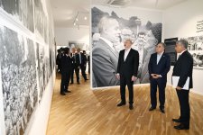 Prezident İlham Əliyev və Qurbanqulu Berdiməhəmmədov Şuşadakı Yaradıcılıq Mərkəzində “Heydər Əliyev və Qarabağ” sərgisi ilə tanış olublar (FOTO)