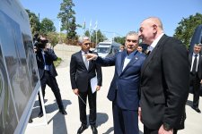 Prezident İlham Əliyev və Türkmənistan Xalq Məsləhətinin sədri Yeni Şuşa məscidində tikinti işlərinin gedişi ilə tanış olublar (FOTO)