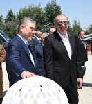 Prezident İlham Əliyev və Türkmənistan Xalq Məsləhətinin sədri Yeni Şuşa məscidində tikinti işlərinin gedişi ilə tanış olublar (FOTO)