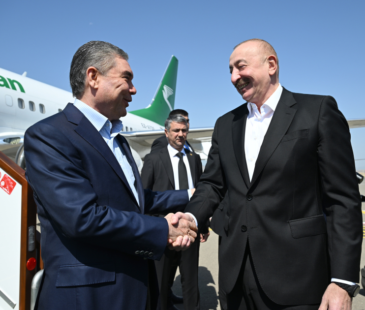 Türkmənistan Xalq Məsləhətinin sədri Qurbanqulu Berdiməhəmmədov Füzuli rayonuna gəlib (FOTO)