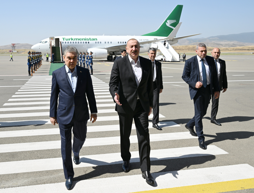 Türkmənistan Xalq Məsləhətinin sədri Qurbanqulu Berdiməhəmmədov Füzuli rayonuna gəlib (FOTO)