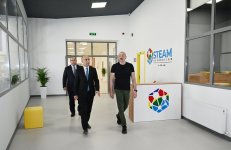 Prezident İlham Əliyev Ağdam şəhər 1 nömrəli tam orta məktəbin binasının açılışında iştirak edib (FOTO)