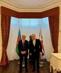Azərbaycan İdman Akademiyasının rektoru Fuad Hacıyev Londonda səfir Elin Süleymanovla görüşüb (FOTO)