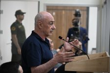 Ermənistan silahlı qüvvələrinin qalıqları və qeyri-qanuni erməni silahlı dəstələrinin törətdiyi təxribatlar nəticəsində zərər çəkmiş şəxslər məhkəmədə ifadə veriblər (FOTO)