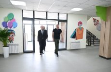 Prezident İlham Əliyev Ağdam şəhərində 1 nömrəli körpələr evi-uşaq bağçasının açılışında iştirak edib (FOTO)