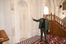 Prezident İlham Əliyev Ağdamın Qiyaslı kəndindəki tarixi məscidin binasının bərpadan sonra açılışında iştirak edib (FOTO)