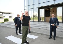 Prezident İlham Əliyev Ağdam Sənaye Parkında tütün məmulatlarının istehsalı müəssisəsinin açılışında iştirak edib (FOTO)