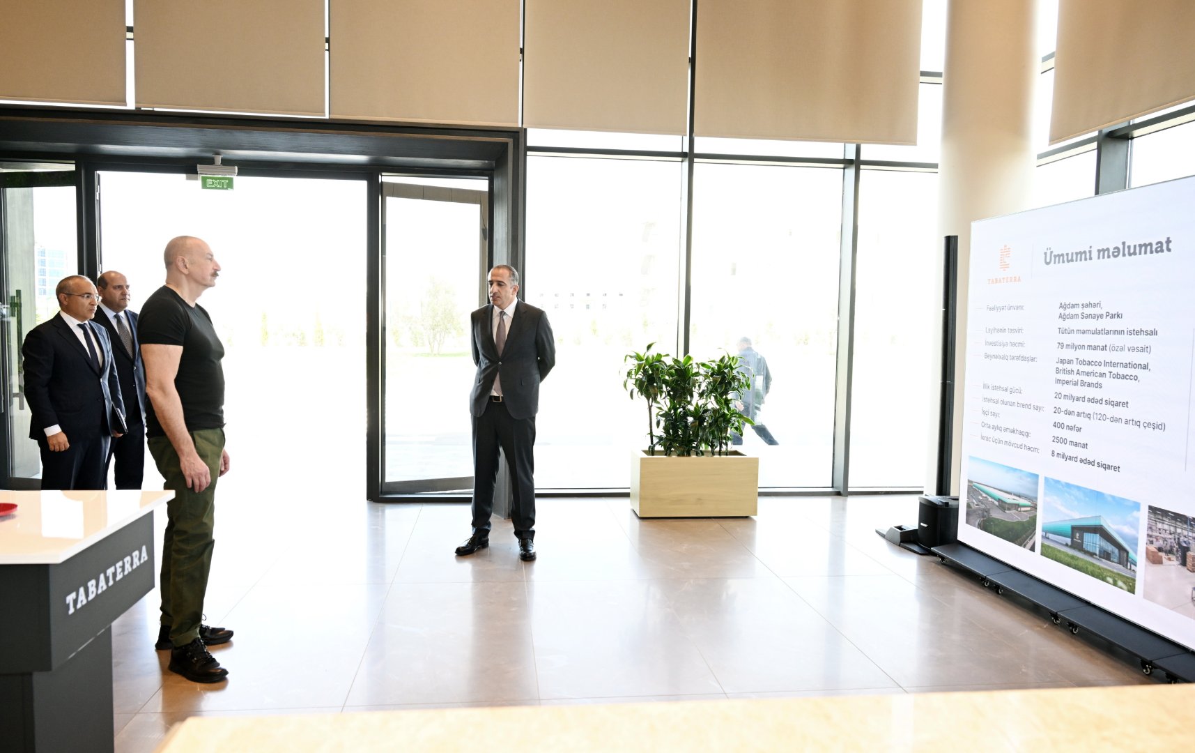 Prezident İlham Əliyev Ağdam Sənaye Parkında tütün məmulatlarının istehsalı müəssisəsinin açılışında iştirak edib (FOTO)
