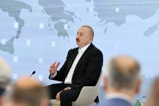 Prezident İlham Əliyevin III Şuşa Qlobal Media Forumunun iştirakçıları ilə görüşü keçirilib (FOTO/VIDEO)