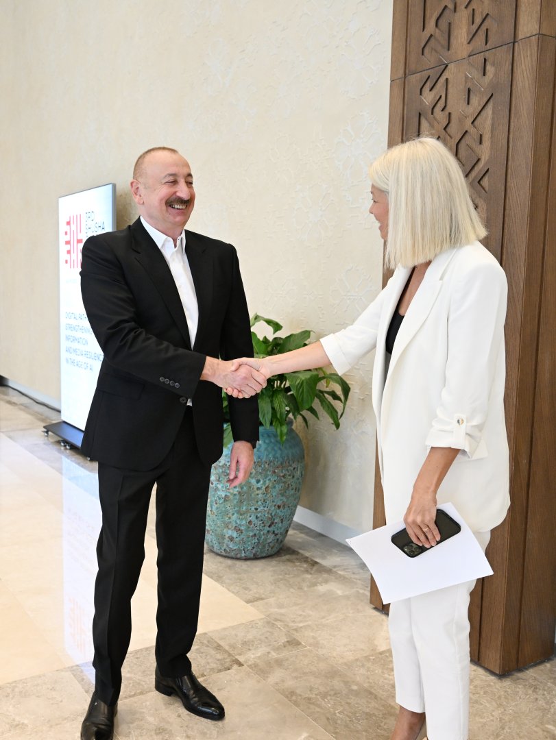 Prezident İlham Əliyevin III Şuşa Qlobal Media Forumunun iştirakçıları ilə görüşü keçirilib (FOTO/VIDEO)