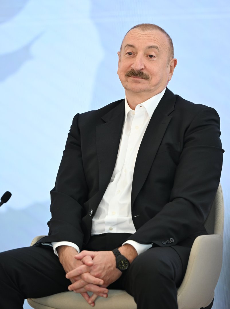 Prezident İlham Əliyevin III Şuşa Qlobal Media Forumunun iştirakçıları ilə görüşü keçirilib (FOTO/VIDEO)