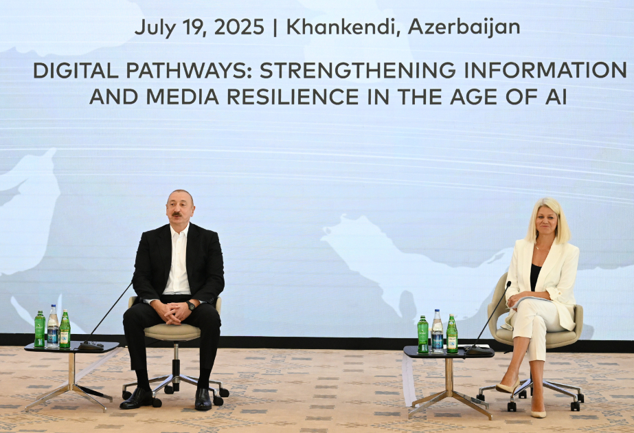Prezident İlham Əliyev Media Forumunda Rusiya ilə Avropa İttifaqı arasında yaranmış təbii qaz böhranına münasibət bildirib