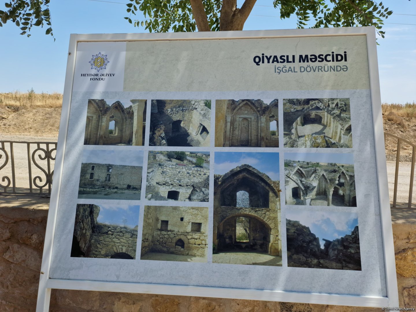 Qiyaslı kəndindəki tarixi məscid erməni işğalı zamanı ciddi dağıntılara məruz qalmışdı (FOTO)