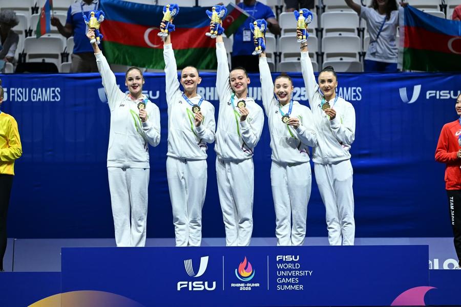 Universiadada gimnastlarımız 2 qızıl, 1 gümüş medal qazanıb (FOTO)