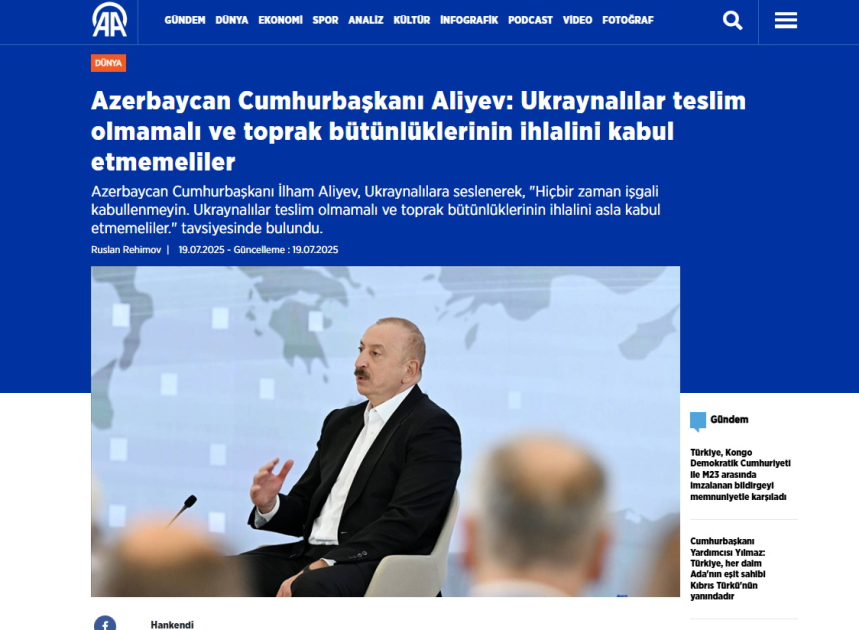 Prezident İlham Əliyevin III Qlobal Media Forumunda çıxışı dünya mətbuatının diqqət mərkəzindədir (FOTO)