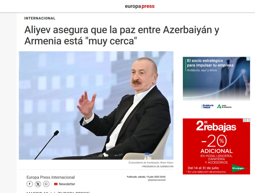 Prezident İlham Əliyevin III Qlobal Media Forumunda çıxışı dünya mətbuatının diqqət mərkəzindədir (FOTO)