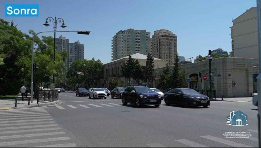 Qəzaların baş verdiyi yolayrıcında yeni svetoforlar quraşdırılıb (FOTO)