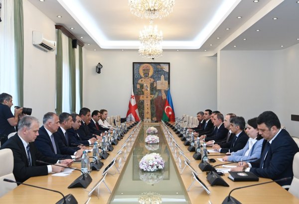 Ceyhun Bayramov Gürcüstanın spikeri ilə strateji tərəfdaşlığı müzakirə edib (FOTO) (YENİLƏNİB)
