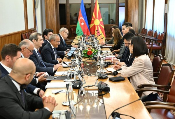 Azərbaycan və Şimali Makedoniya iqtisadi əməkdaşlığın şaxələndirilməsi imkanlarını dəyərləndiriblər (FOTO)