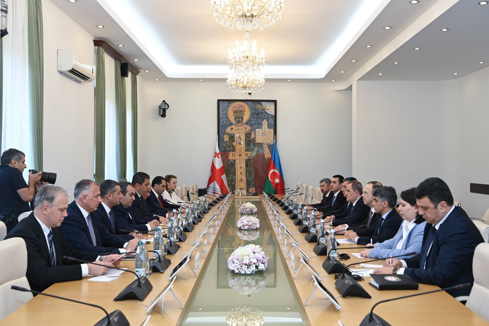 Ceyhun Bayramov Gürcüstanın spikeri ilə strateji tərəfdaşlığı müzakirə edib (FOTO) (YENİLƏNİB)