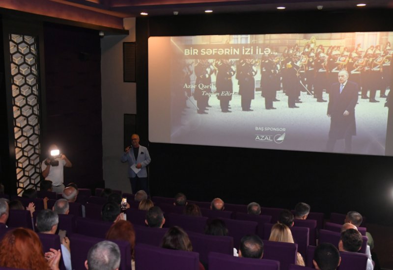 "Bir səfərin izi ilə - Fransa" sənədli filminin təqdimatı olub (FOTO)