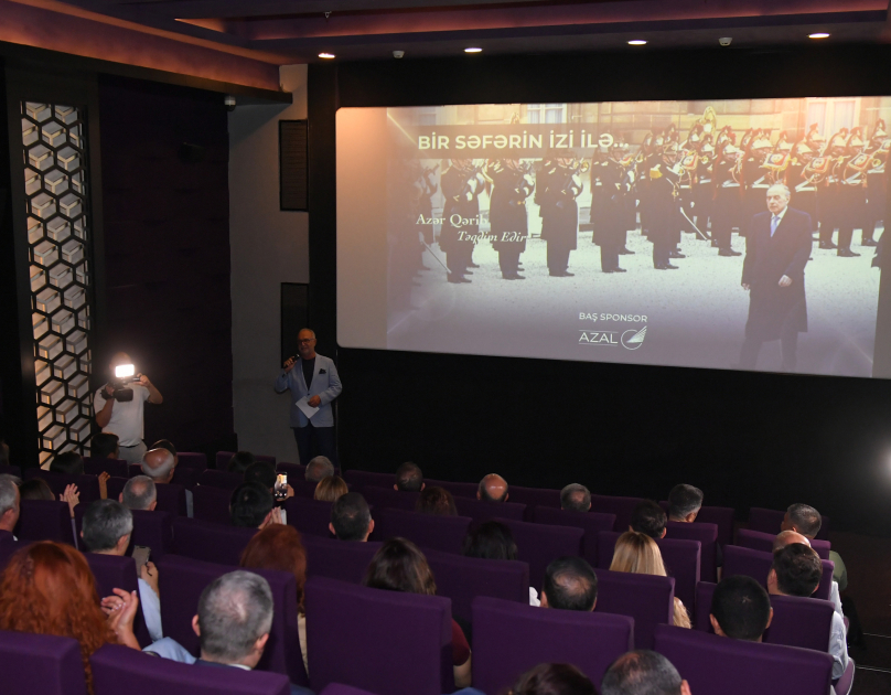 "Bir səfərin izi ilə - Fransa" sənədli filminin təqdimatı olub (FOTO)