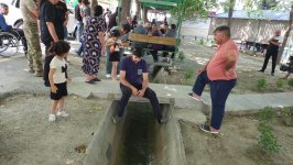 Həsənrizə çatan ailələrə evlərinin açarları təqdim edildi (YENİLƏNİB) (FOTO)