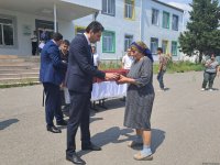Həsənrizə çatan ailələrə evlərinin açarları təqdim edildi (YENİLƏNİB) (FOTO)
