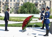 Somalinin xarici işlər və beynəlxalq əməkdaşlıq naziri Zəfər parkında olub (FOTO)