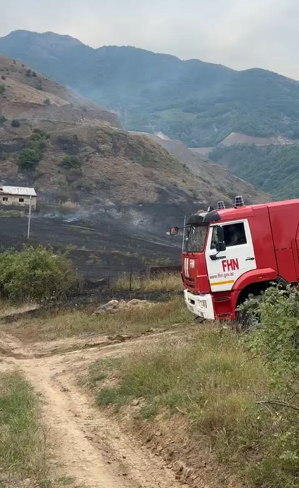 Şuşada baş verən yanğının səbəbi müəyyən olunub (FOTO)