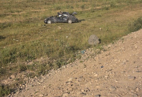 Laçında yol qəzası baş verib