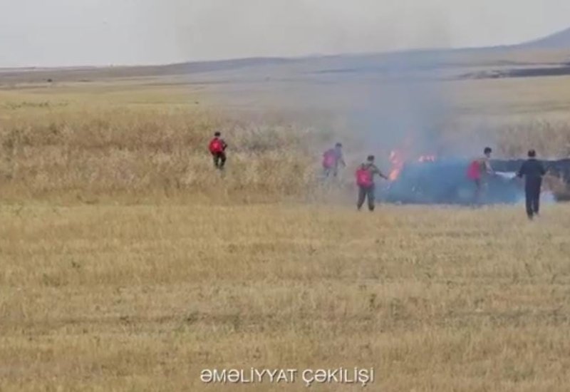 Qarabağda dağlıq ərazidəki yanğınların söndürülməsinə 51 texnika, 4 helikopter cəlb olunub - RƏSMİ (VİDEO)