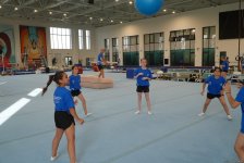 Bakıda batut gimnastikası üzrə təlim-məşq toplanışı keçirilir (FOTO)
