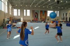 Bakıda batut gimnastikası üzrə təlim-məşq toplanışı keçirilir (FOTO)