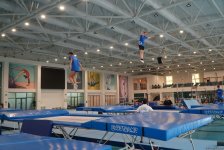 Bakıda batut gimnastikası üzrə təlim-məşq toplanışı keçirilir (FOTO)