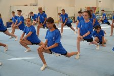 Bakıda batut gimnastikası üzrə təlim-məşq toplanışı keçirilir (FOTO)