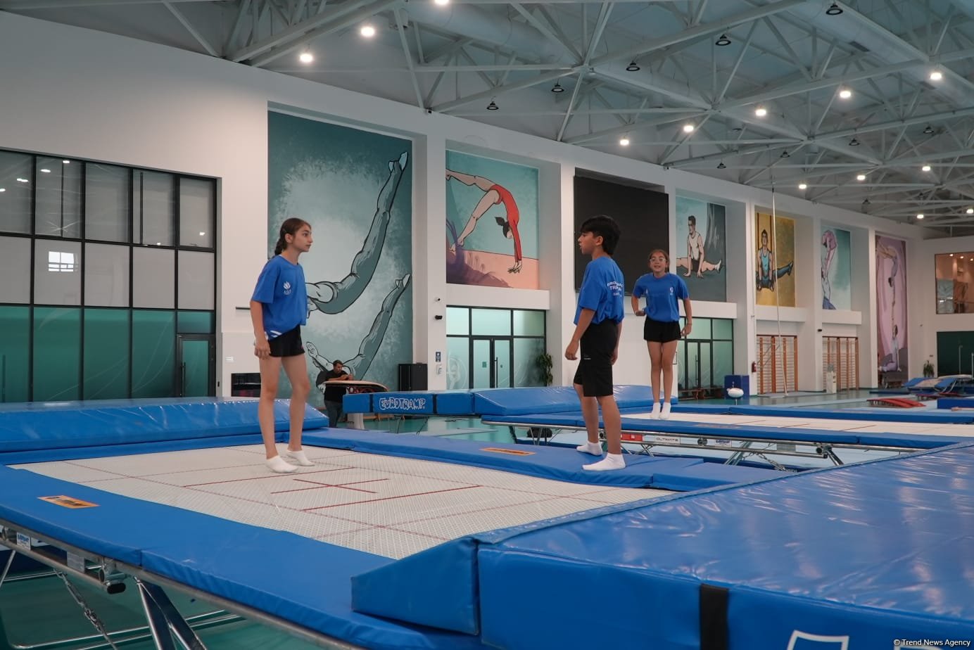 Bakıda batut gimnastikası üzrə təlim-məşq toplanışı keçirilir (FOTO)