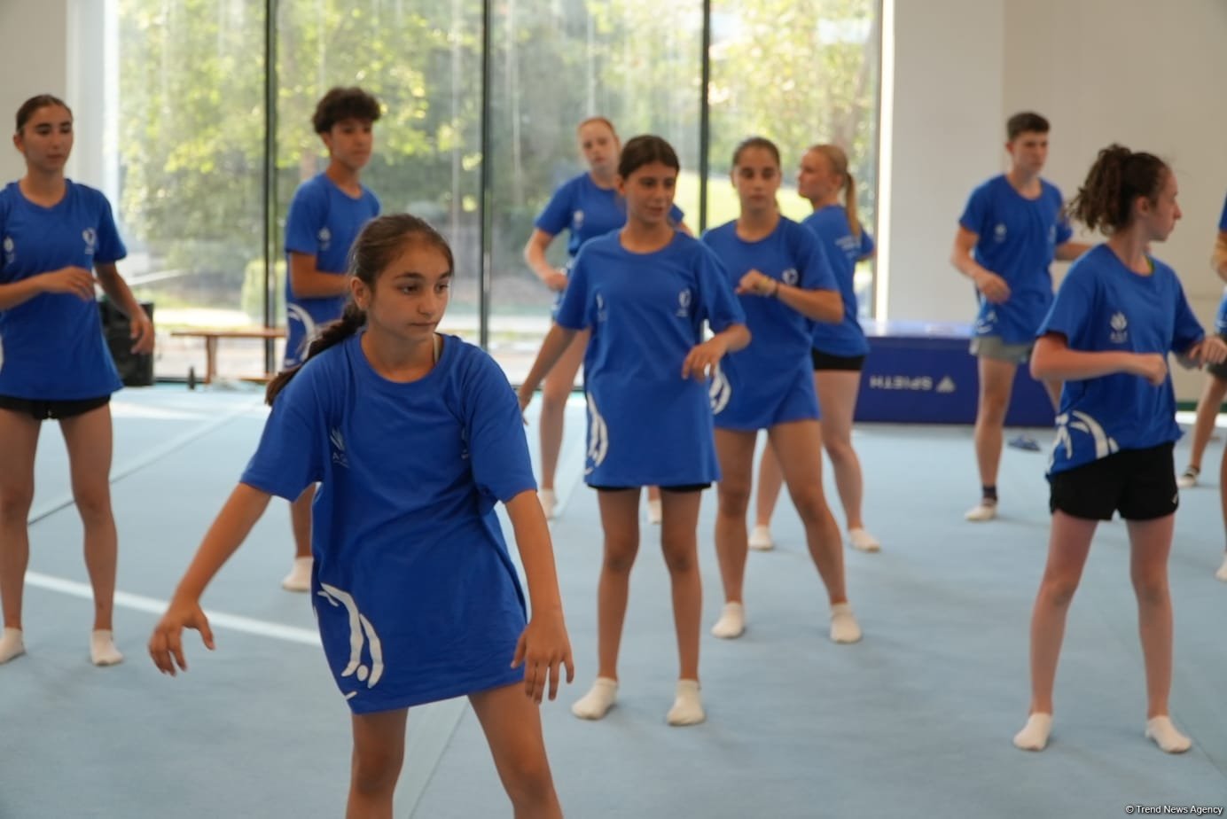 Bakıda batut gimnastikası üzrə təlim-məşq toplanışı keçirilir (FOTO)