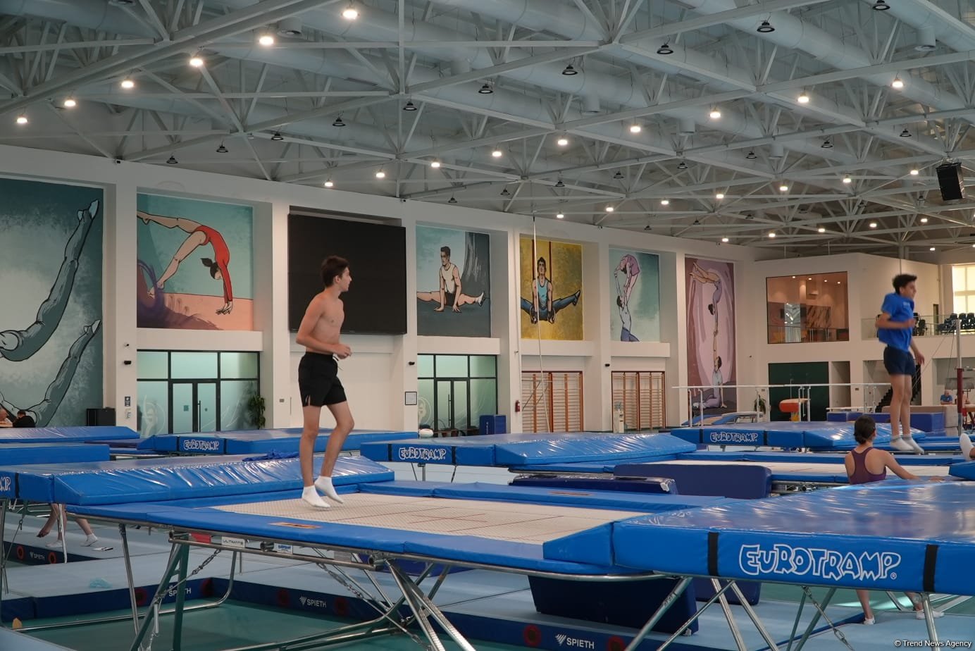 Bakıda batut gimnastikası üzrə təlim-məşq toplanışı keçirilir (FOTO)