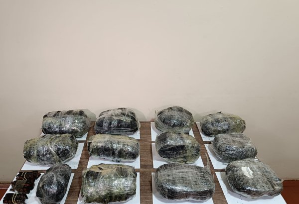 İrandan Azərbaycana 12 kiloqramdan çox narkotik keçirilməsinin qarşısı alınıb (FOTO)