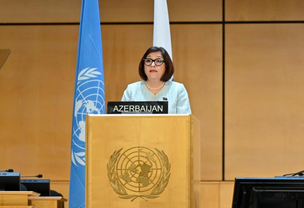 Sahibə Qafarova Parlament Sədrlərinin VI Dünya Konfransında çıxış edib