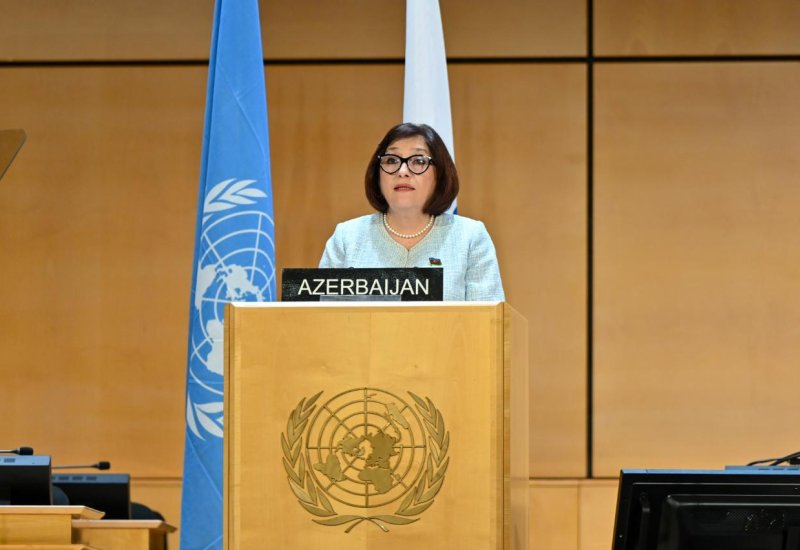 Sahibə Qafarova Parlament Sədrlərinin VI Dünya Konfransında çıxış edib (FOTO)