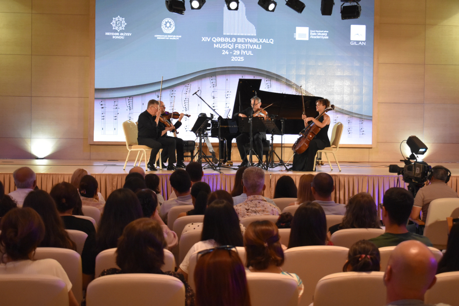 Litvanın “Ciurlionis” kvartetinin konserti Qəbələ festivalının izləyicilərinə növbəti hədiyyə olub (FOTO)