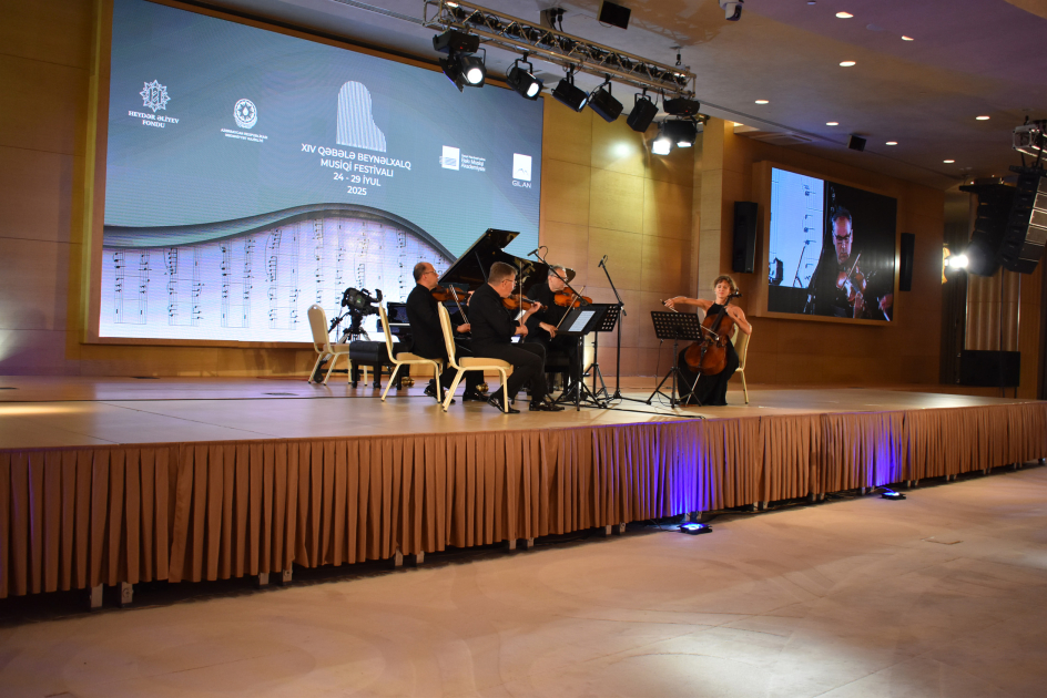Litvanın “Ciurlionis” kvartetinin konserti Qəbələ festivalının izləyicilərinə növbəti hədiyyə olub (FOTO)