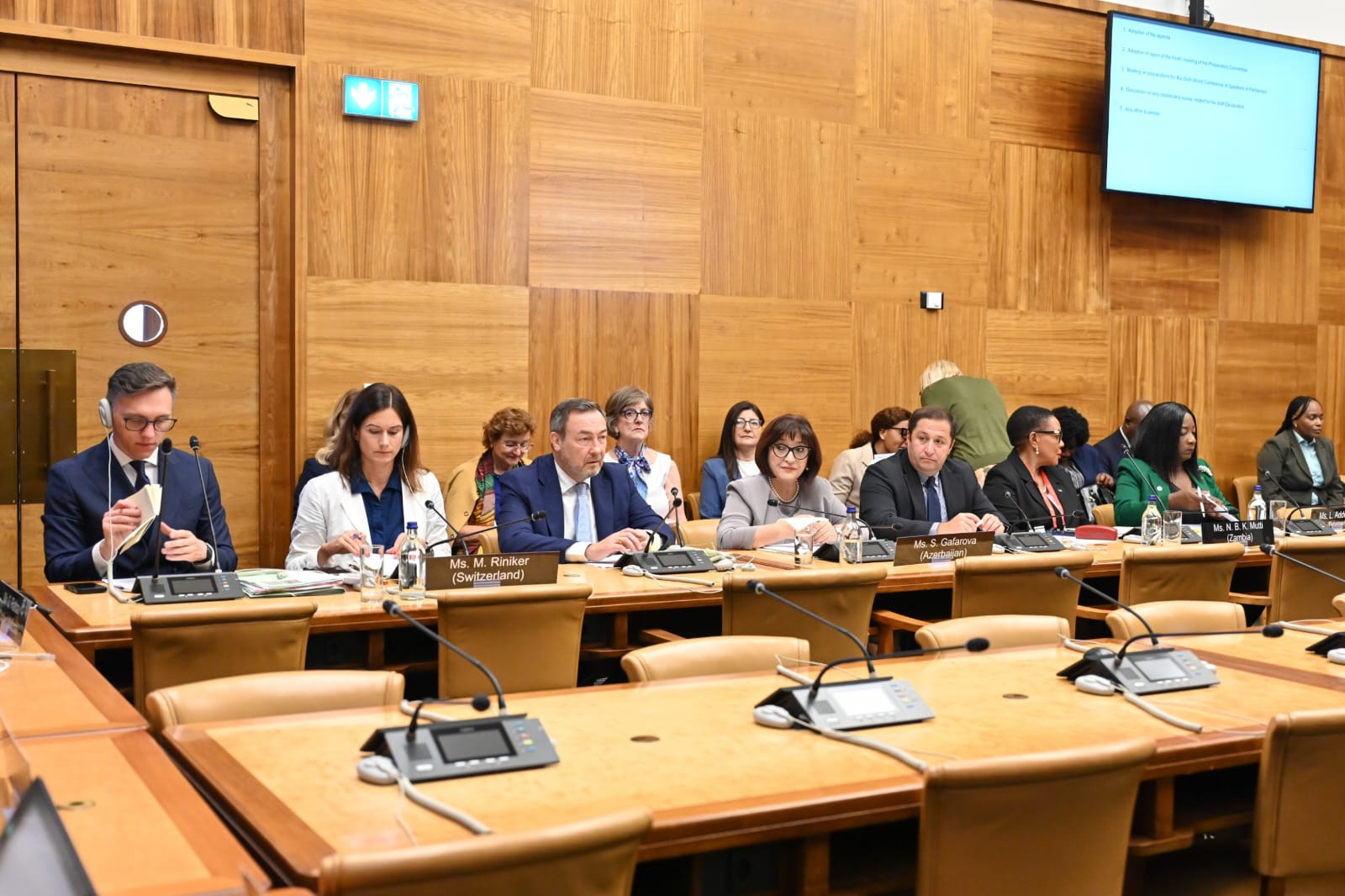 Parlament Sədrlərinin 6-cı Dünya Konfransının yekun sənədinin qəbul olunması müzakirə edilib (FOTO)