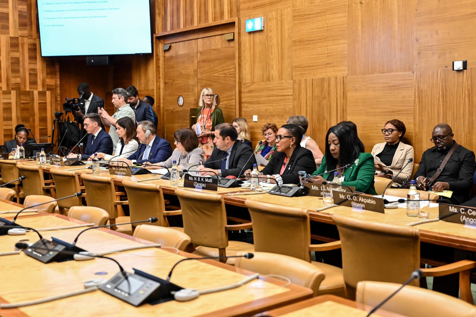 Parlament Sədrlərinin 6-cı Dünya Konfransının yekun sənədinin qəbul olunması müzakirə edilib (FOTO)