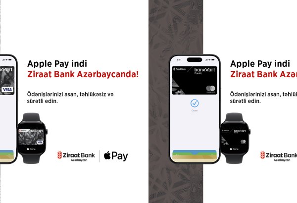 Apple Pay artıq Ziraat Bank Azərbaycanda!