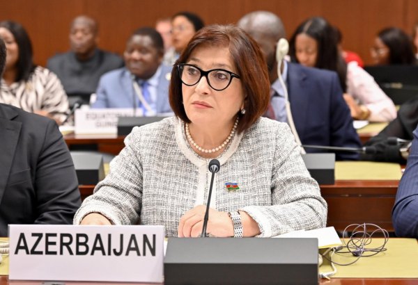 Sahibə Qafarova Parlament Sədrlərinin VI Dünya Konfransı çərçivəsində keçirilən panel müzakirəsində çıxış edib (FOTO)