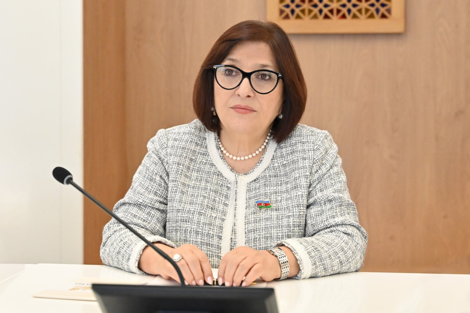 Sahibə Qafarova Cenevrədə bir sıra ölkələrin parlament sədrləri ilə görüşlər keçirib (FOTO)
